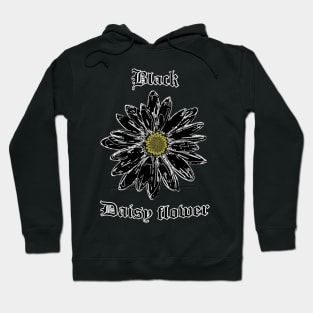 Black daisy flower – Gothic flower Hoodie